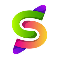 Letter S Icon logo modern vector