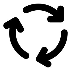 recycle glyph icon