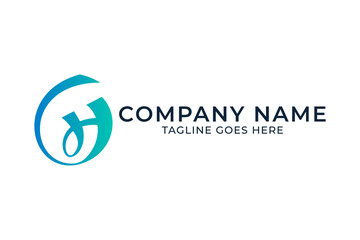 minimalist letter h logo, company logo design, business logo design