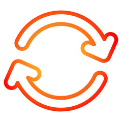 reload gradient line icon