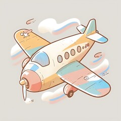 Small airplane created with AI
