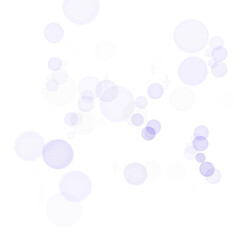 Bokeh lights isolated. Transparent blurred shapes. Abstract light effect.
