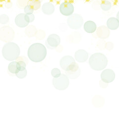 Bokeh lights isolated. Transparent blurred shapes. Abstract light effect.