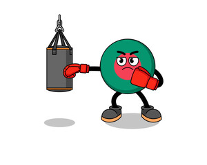 Illustration of bangladesh flag boxer