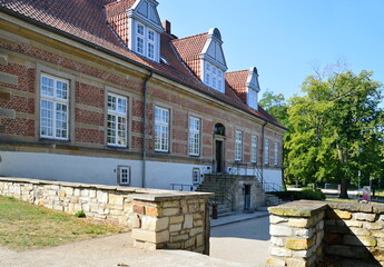Historical Castle Landestrost in the Old Town of Neustadt am Rübenberge, Lower Saxony