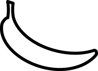 Illustration from the series of proper nutrition - banana. Line icon. Element for print, postcard and poster. Vector
illustration