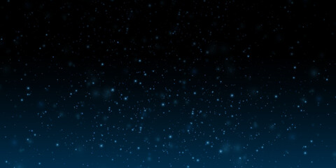 Fototapeta na wymiar Glitter Little Millions Of Stars On Dark Blue Night Sky Background