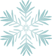 Snowflake Crystal in Winter