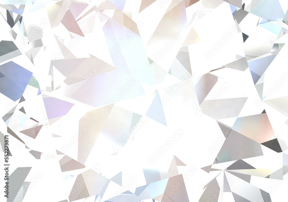 Wall mural Realistic diamond texture close up,  Design wallpaper.  3D rendering