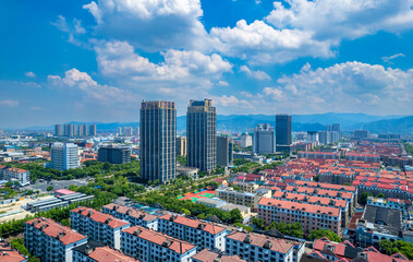 Fototapeta premium The urban landscape of Yuyao City, Zhejiang Province, China
