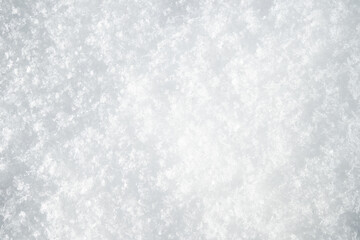 Obraz premium Fresh snow flat surface background.