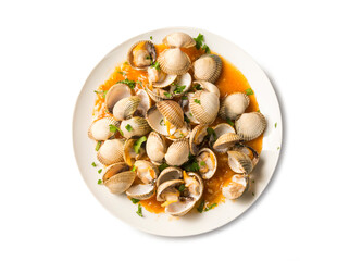 Berberechos en salsa marinera