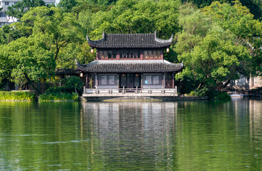 Scenery of Yuehu Park, Ningbo, Zhejiang, China