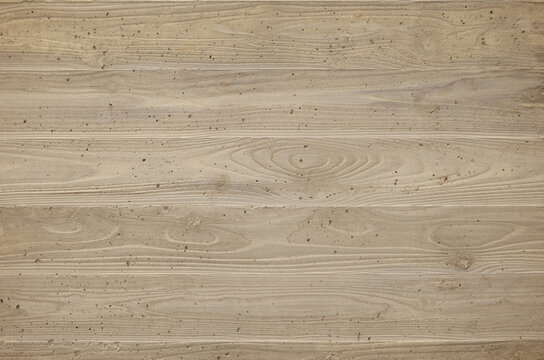 Wood grain board formwork concrete texture background. Wood plank formed concrete wall for design.