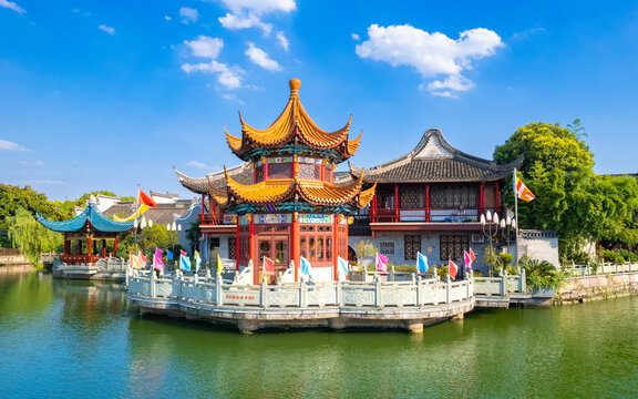 Scenery of Yuehu Park, Ningbo, Zhejiang, China