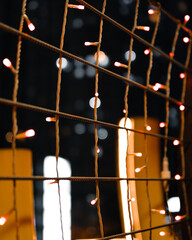 metal grid background