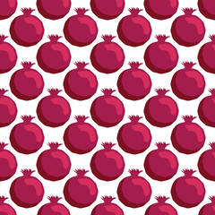 Seamless pattern with pomegranates. Decorative patterns of the pomegranate fruit