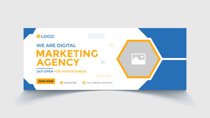 Digital marketing facebook cover