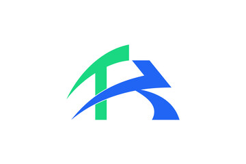 Letter TK or KT logo design, Logistics logo design, arrow logo