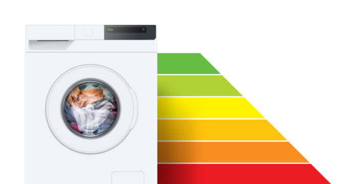 Efficient washing machine and energy performance certificate