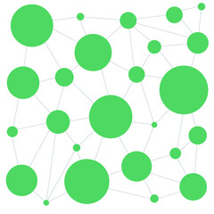 An abstract node network design.