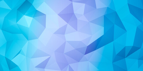 Fototapeta na wymiar Blue polygons background, polygonal abstract wallpaper with geometric shapes and texture patterns blue color gradient backdrop with copy space for text