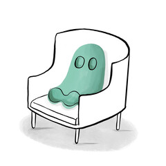 sitting ghost