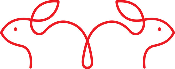 Chinese New Year 2023 with rabbit cartoon