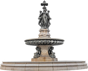 Obraz premium Isolated PNG cutout of a statue on a transparent background, ideal for photobashing, matte-painting, concept art 