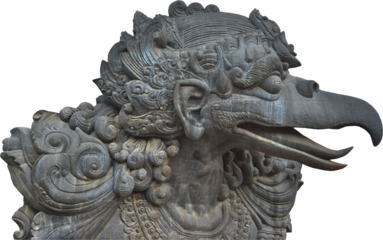 Isolated PNG cutout of a statue on a transparent background, ideal for photobashing, matte-painting, concept art
