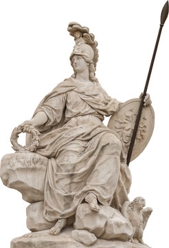 Isolated PNG cutout of a statue on a transparent background, ideal for photobashing, matte-painting, concept art
