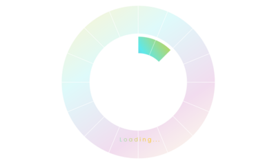 20 percent loading user interface, A Futuristic loading icon, colorful loading tap menu UI, use for Download progress, web design template, interface uploading design.