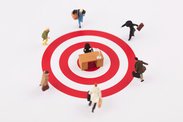Miniature scenario: suitable job for multi person competition target