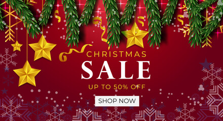 Merry Christmas & Happy New Year Editable Illustration Design Template Vector Background. Christmas & New Year Social Media Post/Banner Design For Sale Concept.