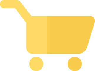 Shopping cart internet website button icon vector