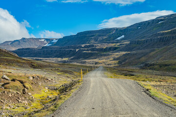 Landscape of the East Fjords (Iceland)