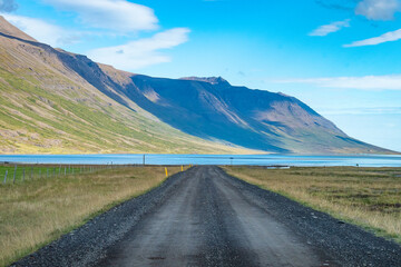 Landscape of the East Fjords (Iceland)