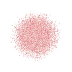 Rose gold glitter placer isolated PNG