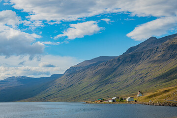 Obraz premium Landscape of the East Fjords (Iceland)