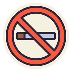 no smoking sign sticker