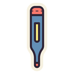 Digital thermometer sticker