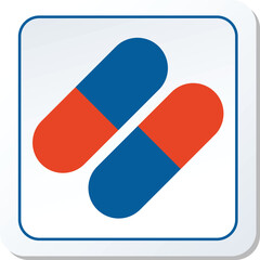 Capsule Icon Vector Illustration Graphic