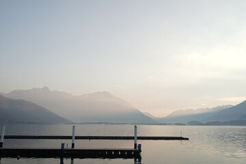 View of Como Lake. Domasio, Italy
