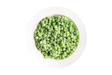 green pea frozen vegetable fresh snack healthy meal food on the table copy space food background rustic top view 