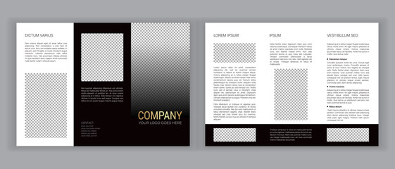 Elegant Minimal Tri Fold Brochure Template