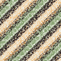 Multicolor Splattered Effect Textured Diagonal Striped Pattern