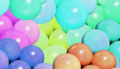 cheerful background of colorful balloons for the happiness of children and adults