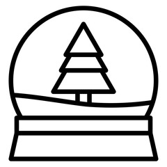 Christmas snow globe