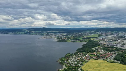 Foto op Canvas port et fjord de Trondheim en Norvège  © Lotharingia