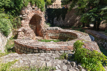 Hidden among modern buildings South Round Tower dated from early Byzantine period together with...